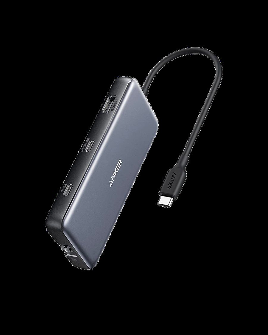 Anker 555 USB-C Hub, 8-in-1, in gray