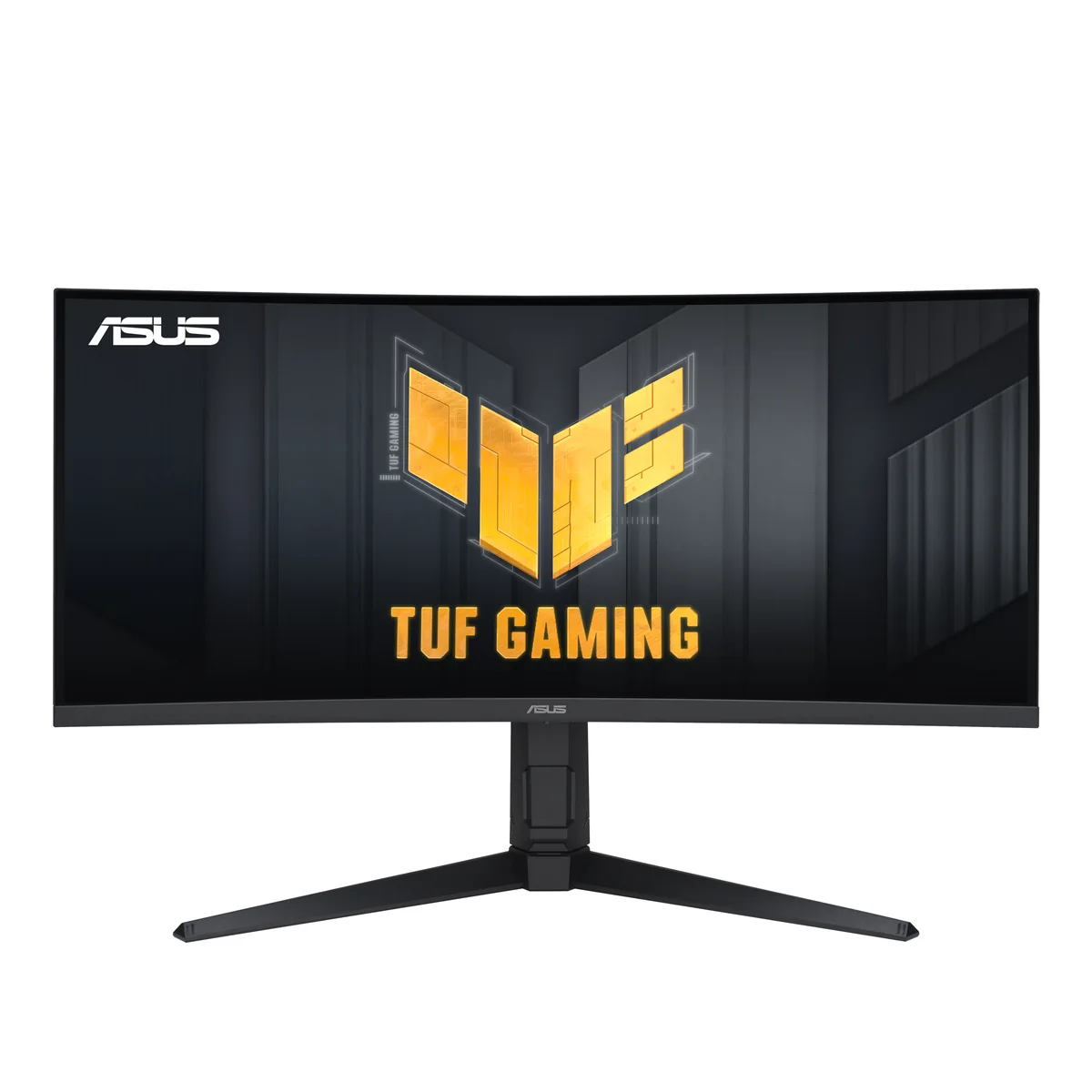 ASUS TUF VG34VQL3A 34-inch curved ultrawide monitor on its stand