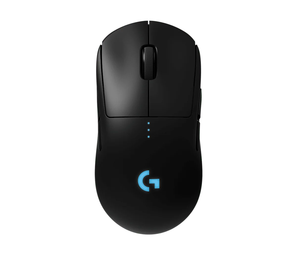 Black Logitech G Pro Wireless ambidextrous gaming mouse