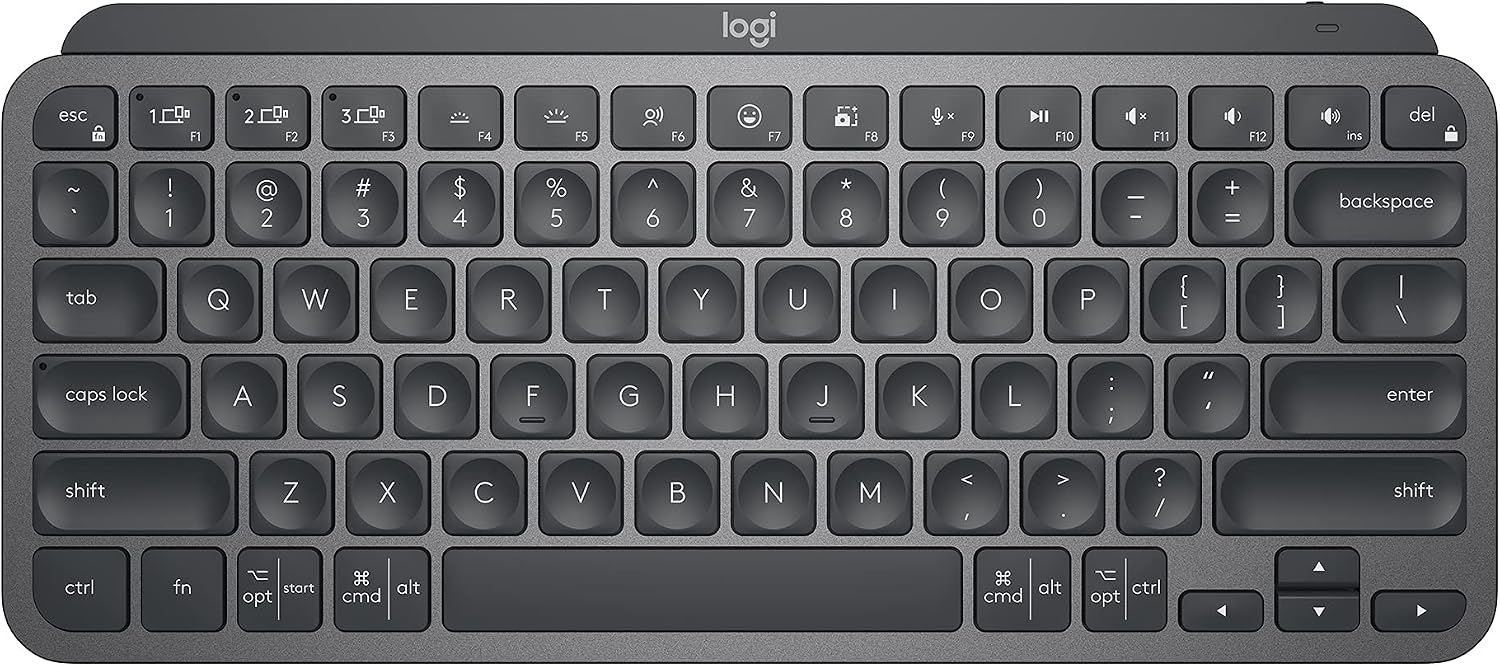 Logitech MX Keys Mini graphite compact Bluetooth keyboard