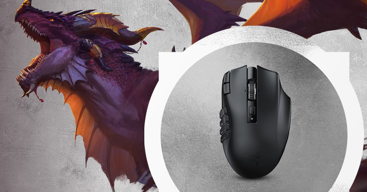 Razer Naga V2 HyperSpeed wireless MMO gaming mouse