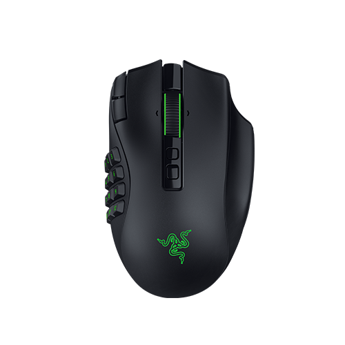 Razer Naga V3 Pro wireless MMO mouse with swappable side plates