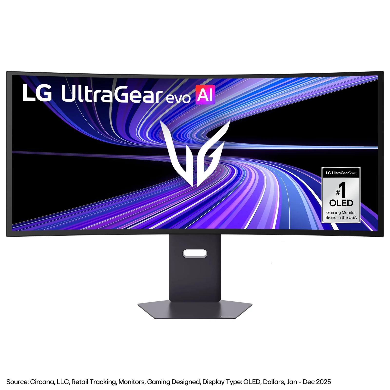 LG 39GX950B 39-inch 5K2K curved OLED gaming monitor, front view