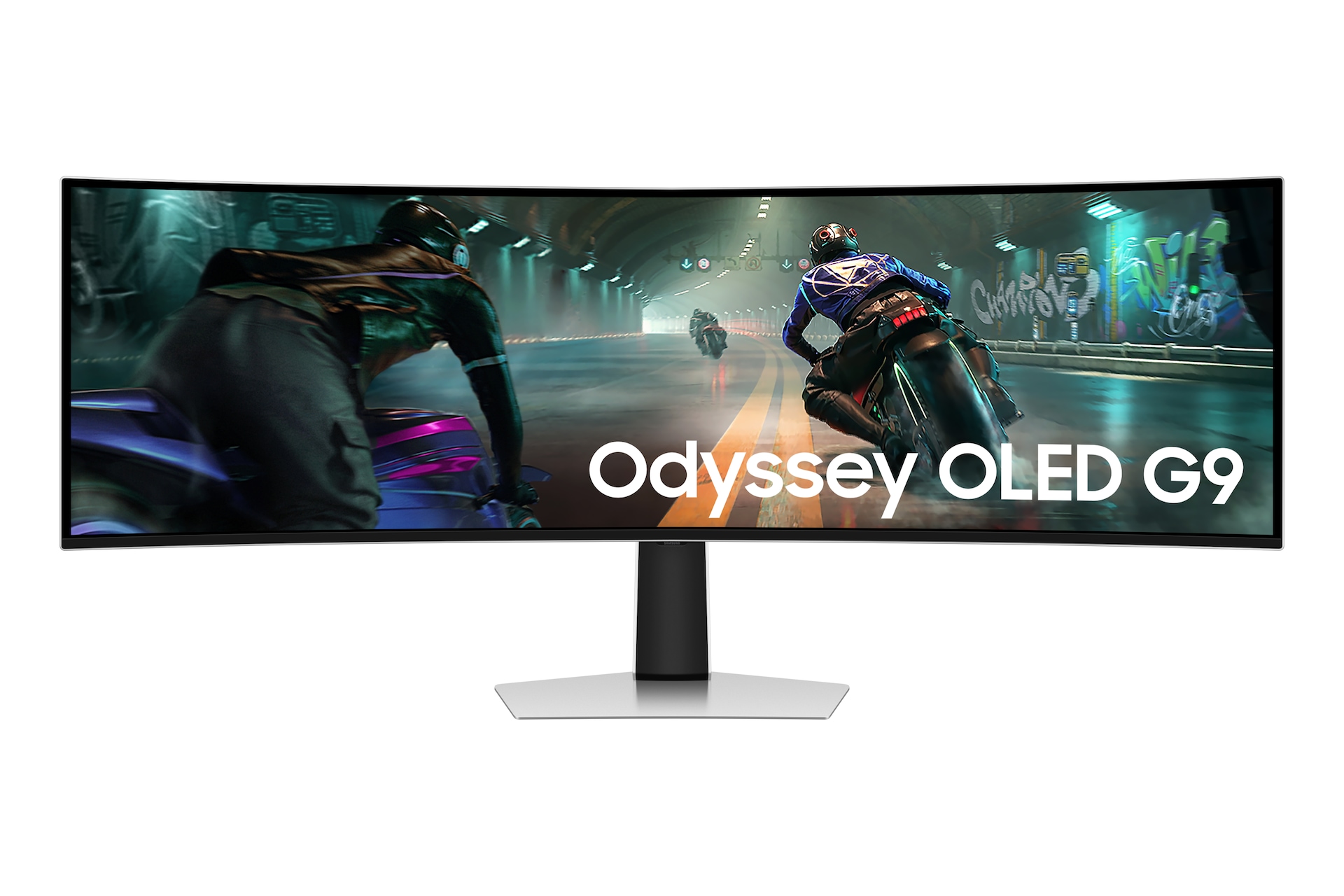 Samsung Odyssey OLED G9 G91SD 49-inch super-ultrawide gaming monitor, front view